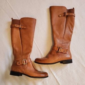 Leather riding boots